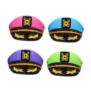 Captain Hat for Men Women Adjustable Sailor Hats Boat A-blue&pink&green&purple