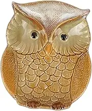 Ceramic Owl Fruit Plate Decorative Snack Tray for Home Use Key Storage Dish Easy to Clean Smooth Surface Design for Kitchen Counter and Living Room Decor Random Color