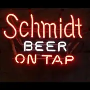 New Schmidt Beer On Tap Neon Light Sign 17"x14" Lamp Glass Artwork Decor Bar