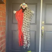Halloween Scary Clown Hanging Decor Poseable Arms Halloween Props Door Wall #A