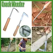 L-shape Crack Weeder Hand Weeding Sickle Manual Weeder Root Puller Garden Tool
