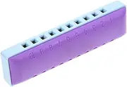 CVUTOVO 1Set Tones Blues Harmonica for Abs Design with Storage Box Musical Instrument for Beginners Durable for Stage Performance