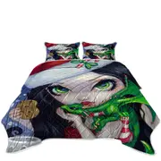Faces of Faery #132 Sexy Santa Girl with Dragonling Coverlet