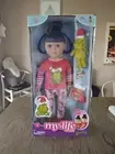 My Life Grinch Brunette Doll Plush Christmas Stocking Slippers Cindy Lou Who 18”