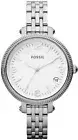 Fossil Heather ES3180 White Dial Stainless Steel Ladies Watch MSRP $115