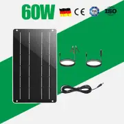 60W Solar Panel Trickle Battery Charger For Caravan Car Van Boat Kit AU