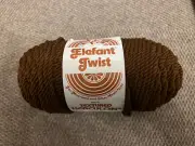 Vintage Elefant Twist Textured Herculon Olefin Cord Rope Macrame BROWN 5-6mm