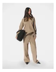[Decjuba] D-Luxe Logo Panel Knit Pant in Brown