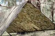 Bush Tracks Hutchie/Bivvy Shelter ? Waterproof Tarp Tent 263x186cm ? Lightweight, Compact & Portable for Camping, Hiking, and Survival (Auscam)