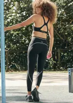 [Lorna Jane] In The Zone Ankle Biter Leggings in Black, Size - Small S Black