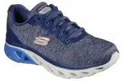 Skechers Navy Blue Shoes Air Memory Foam Women's Glide Step Sport Comfort 149323