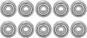 QANYEGN 10Pcs Ball Bearing, Stainless Steel Deep Groove Ball Bearing Set, Longboard Roller Skating Wheel for Roller Blade Skates