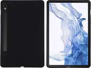 Silicone Case Compatible with Samsung Galaxy Tab S9 FE 10.9''/ S9 11'', Ultra Thin Pure Color Shockproof Back Shell Soft TPU Protective Cover,Black