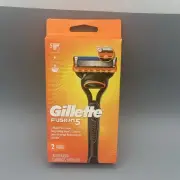 Gillette FUSION 5 Men's Razor 1 Handle + 2 Blade Refills-NEW!!!