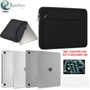 14" Laptop Sleeve Bag & Ultra Thin Case+Keyboard&LCD Cover for MacBook Air 13.6"