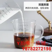 在飛比找Yahoo!奇摩拍賣優惠-日本霜山量杯耐熱高硼硅玻璃杯500ml烘焙牛奶杯微波加熱刻度