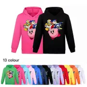 New Kirby Boys Girls Casual Hoodie Kids Long Sleeve Hooded Sweatshirt Tops Gift Yellow 9-10Years