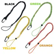 Safety Tool Lanyard Leash Retractable Bungee Cord Carabiner Clip Adjustable Loop