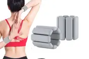 1 Pair of Adjustable Wrist Ankle Weights Unisex Strength Training-Grey