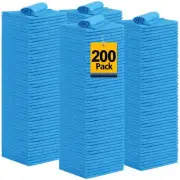 Towels Rags, 200 Pack Reusable Rags Bulk Microfiber Cleaning Cloth Lint Free ...