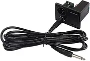 OKUMEYR Acoustic Guitar Battery Box with Pin B Type Output Jack Includes Amp Cable for Easy Replacement Compatible with Electric Guitar Bass Ukulele Active Pickup Eq