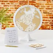 Wedding Guest Book Alternative - Globe Our Adventure Begins Reception Guest book