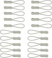 Urmspst 20PCS Zipper Pulls, Durable Nylon Cord Extension 23. Grey