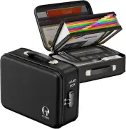 Fireproof Document Box - Water Resistant Safe for Files, Passports, Laptop