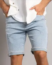 [Skylark] Skylark Men's Abseil Denim Shorts in Blue Size 34 34 Blue