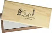 Arkansas Whetstone Soft Knife Blade Edge Sharpener Stone + Wood Box AC12