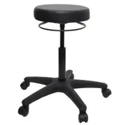 BURO REVO STOOL BLACK VINYL Adjustable seat height [540]