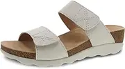 [dansko] Maddy Slip-On Wedge Sandal for Women –Comfortable Wedge Shoes with Arch Support –Fully Adjustable Straps with Hook & Loop Closure–Versatile Casual to Dressy Footwear –Lightweight Rubber Outsole