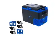 Adventure Kings Escape 40 Portable Camping Fridge / Freezer + Fridge Tie Down Kit