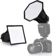 NEEWER Upgraded Flash Diffuser Speedlight Softbox Collapsible 2 Pack, (5.9"/15Cm
