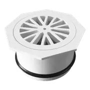 Holman 100mm DWV PVC Octagon Floor Grate