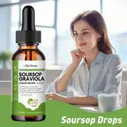 60ML Soursop Liquid Drops Soursop Leaf Vitamin Immune Boost GutHealth NEWAU-