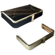 5 Oversize Clutch Purse Box Frames GOLDTONE USA