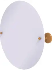 Allied Brass Frameless Round Tilt Mirror with Beveled Edge Golden YELLOW