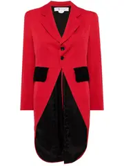 [COMME des GARCONS COMME des GARCONS] Wool Gabardine Cotton Velvet Jacket