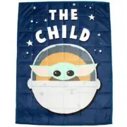 NWT Star Wars Mandalorian Grogu Plush 4.5 Lb Weighted Blanket 40” x 60”