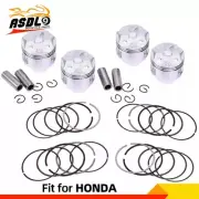 4 Sets 49.25mm +75 Piston Rings Pin Circlips Kit for Honda CBR250 KY1 MC19 CBR19