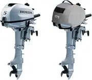 Oceansouth Outboard Motor Vented Cover Compatible with Honda (Compatible with Honda 1CYL 127cc BF4 BF5 BF6 Vented Cover W/Lifting Harness (2016>), Outboard Motor Vented Cover Compatible with Honda)