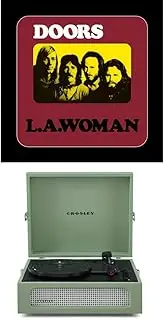 Crosley Voyager Portable Bluetooth Turntable (Sage) and The Doors - L.A. Woman [Bundle]