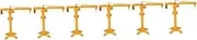 Veemoon 2sets Toy Crane Set Rotating Parts Construction Crane Models for Kids Educational Building Blocks 3pcs*2