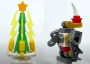 NEW Marvel Lego Electro Cristmas Tree & Wind-Up Rhino Toy Mini Sets