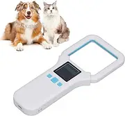 Pet Microchip Reader, RFID EMID Pet Microchip Scanner, 134.2khz 125khz ID Scanner Animal Tag Reader with LED Display for Cat Dog, Handheld Scanner FDX‑B (ISO11784/85)