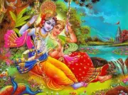 wall art ideas living room Radha Krishna paper poster