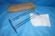 2 Wallniture Brix Stemware Rack 17" Under Cabinet Chrome Wine Glass Holder