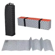 Closed Cell Foam Sleeping Pad R-Value 2.1 Foldable Lightweight Mat Orange