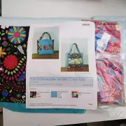 Tote Bag Quilt Kit Folk Art Quilting Eliza's Reversible Techno #4935-2
